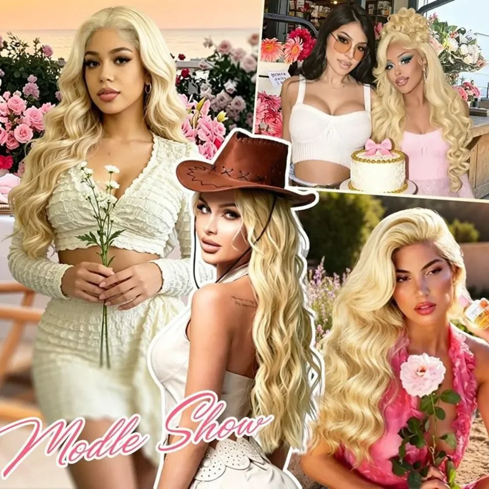 New Blonde Wigs for Women, 18 inch